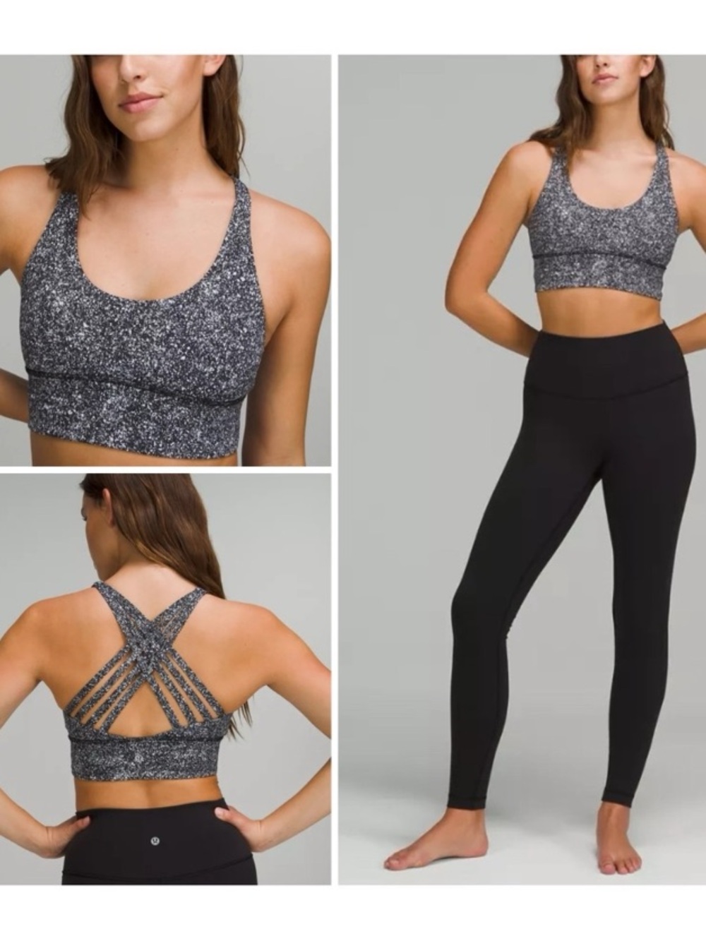 Lululemon Free To Be Moved Bra in Diffuse Starlight Black